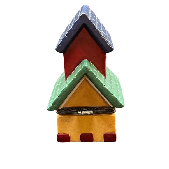 Vintage Tender Heart Treasures Ltd Bird House Hinged Lid Trinket Box 1998 - Picture 3 of 10